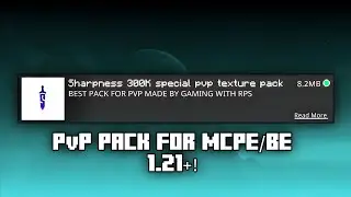 Shapness 300k PvP Texture Pack For MCPE 1.21+!