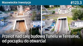#123.3 Przelot nad całą budową Tunelu w Teresinie, od początku do otwarcia! - Mazowieckie Inwestycje