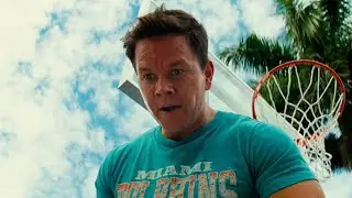 Mark Wahlberg teaches children how to play basketball. Pain & Gain (2013) MovieClip.