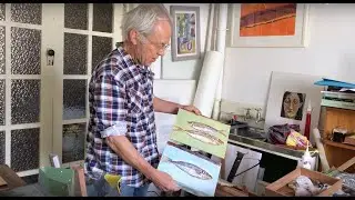 Tom Carment talks with Maria Stoljar in his studio