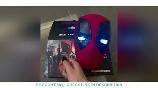 Mascara Deadpool Mobile Eye Electronic Deadpool Desktop Decoration 1:1 Remote Control Cosplay Model