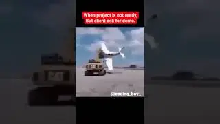 When project is not ready, but client ask for demo!😅🤣#programming #  #javascript