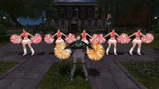 Second Life Cheerleading in the park at The Whale