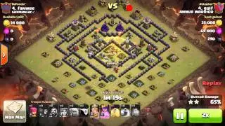 4 golems Gowiva th9 3 stars