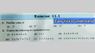 EXPONENTS AND POWER || class 7 || easy trick for understand  #mathematicseducation #maths #education