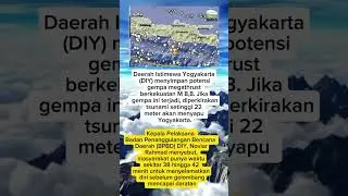 Jogja Simpan Potensi Gempa Megathrust M 8,8 Kajian bmkg #viralvideo #jogja #trending