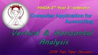Vertical and Horizontal Analysis 2018 pp Discussing| HNDA| Computer Application for Accounting
