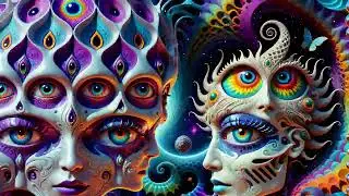 Interdimensional Beings,  AI Psychedelic Animated Art - AV 74 #aiaudiovision #psychedelicart