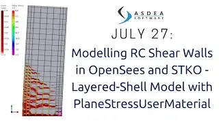 Modelling RC Shear Walls in OpenSees and STKO - Layered-Shell Model with PlaneStressUserMaterial