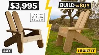 Build vs Buy: DIY Modern Outdoor Adirondack Chair