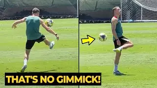 Florian Wirtz show insane ball control during Liverpool&rsquo;s final training session ahead Yokohama