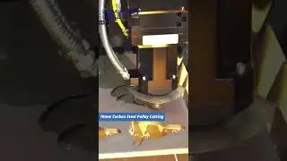 2025 New 6KW Fiber Metal Laser Cutter 10mm Carbon Steel Pulley Cutting