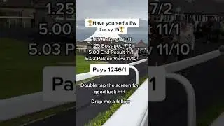 Horse Racing Tips For Saturdays Racing - EW Lucky 15