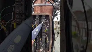 A bit of telephone pole work #openreach #internet #phoneline #fibre #copper #soundsandnumbers
