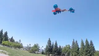 UAS Hornet Tilt-rotor EDF tricopter - Open Field Test 20150527