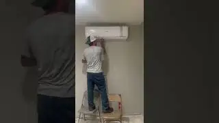 Ozone Mini Split Heat Pump Install #diy #fyp #viral