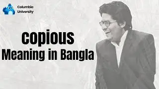 Copious Meaning | Learn English Vocabulary in Bangla