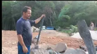 Quebrando pedra com fogo 🔥 🔥 🔥