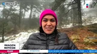 Nevada en el Cofre de Perote atrae a decenas de turistas | Noticias con Crystal Mendivil