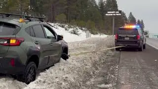 Сегодня в Калифорнии царит хаос! Экстремальная снежная буря стала причиной многочисленных аварий ...