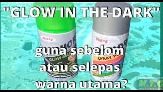 CAT GLOW IN THE DARK guna sebelom atau selepas ?