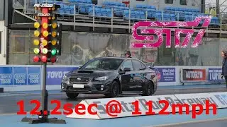 2016 Subaru WRX STi - 12.2sec @ 112mph - 1/4 Mile Drag Run