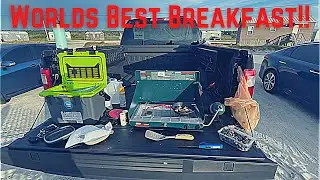 Beach Front Cooking Breakfast | Solo Truck Camping