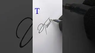 T letter signature style #signature #writing #howtosign