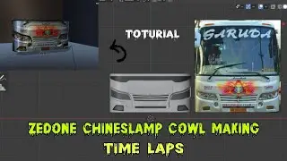 blender tourist bus zedone cowl making toturial