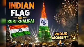 Indian Flag on Burj Khalifa 🇮🇳 | Republic Day Celebration in Dubai | Proud Moment