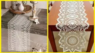 120 современных идей для вязаных крючком удлиненных скатертей-дорожек #сделайсам #вязаниекрючком ...