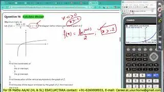 IB AA maths HL | function | use of GDC |