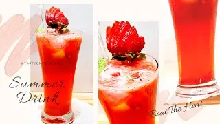 Strawberry mojito non alcoholic/mojito mocktail/fruit mojito