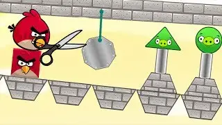 Angry Birds Pigs Out - STONE ROLLING TO THROW OUT TRIANGLE PIGGIES!