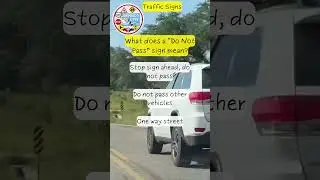 No Overtaking Zone: Understanding the 'Do Not Pass' Sign 🚫🚗 #TexasDLShorts