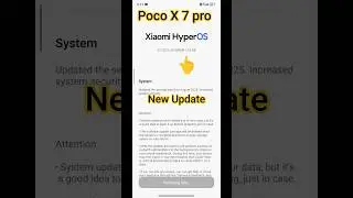 Poco X7 Pro New Update 😱| Xu Pro new update download #pocox7pro #pocox #pocox #pocophone #pocowatch