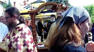 Епископ жички Јустин, Манастир Никоље, Пренос моштију Светог оца Николаја, 22.5.2018.