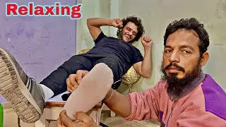 ASMR FEET TICKLE WEARING SHOES AND SOCKS 🧦 