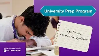 University Prep Program | Common App Tips
