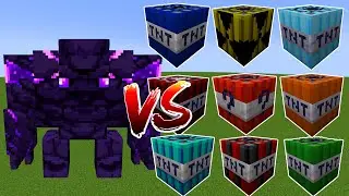 Ender Golem Vs All TNT In Minecraft