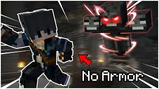 Dungeons, but with NO ARMOR (Hypixel Skyblock ft. Powliner)