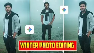 Winter Photo Editing | Foggy Background Photo Editing Tutorial | Stylish Winter Look Editing 2025