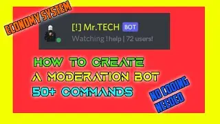 How to create a v13 Moderation bot || No coding Needed || Fun Commands, Economy command,Mod commands