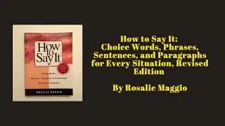 How to Say It (Audiobook) #rosalie #books #selfhelp #booktok