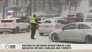 Pagtama ng major snow storm sa Ontario | OMNI News Filipino