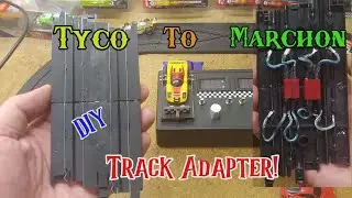 Tyco Track Adapter To Marchon Slot Car HO Scale 1/64 Cars Aurora Lifelike Auto World