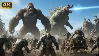 King Kong & Godzilla VS Orc Army | Epic Monster Battle in the Modern World | GodzillaandKong Vs orcs