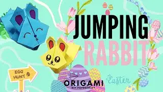 Easter Craft Ideas For Kids - Easy Tutorial To Make a Jumping Rabbit