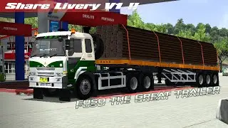 Share mod, livery&PPL V1 || fuso the great gen 4 trailer 40 feet terbaru