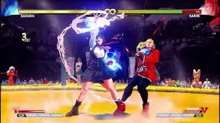 Street Fighter V: Arcade Edition (SFV:AE) - Sakura V-Trigger I & II Combos